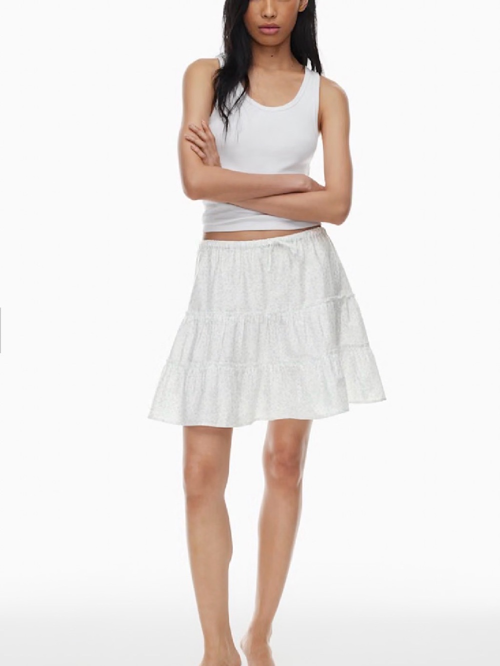 Aritzia Sunday Best Floral Cotton Mini Skirt Size L